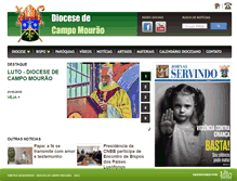 Tablet Screenshot of diocesecampomourao.com.br